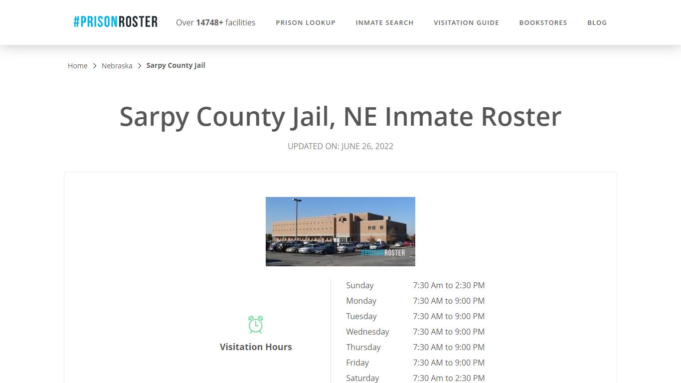 Sarpy County Jail, NE Inmate Roster